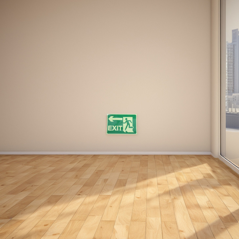 4Pcs Glow Exit Stickers Lumino - Emergency Exit Sign recension och pris