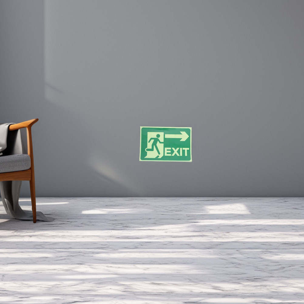 4Pcs Glow Exit Stickers Lumino - Emergency Exit Sign recension och pris