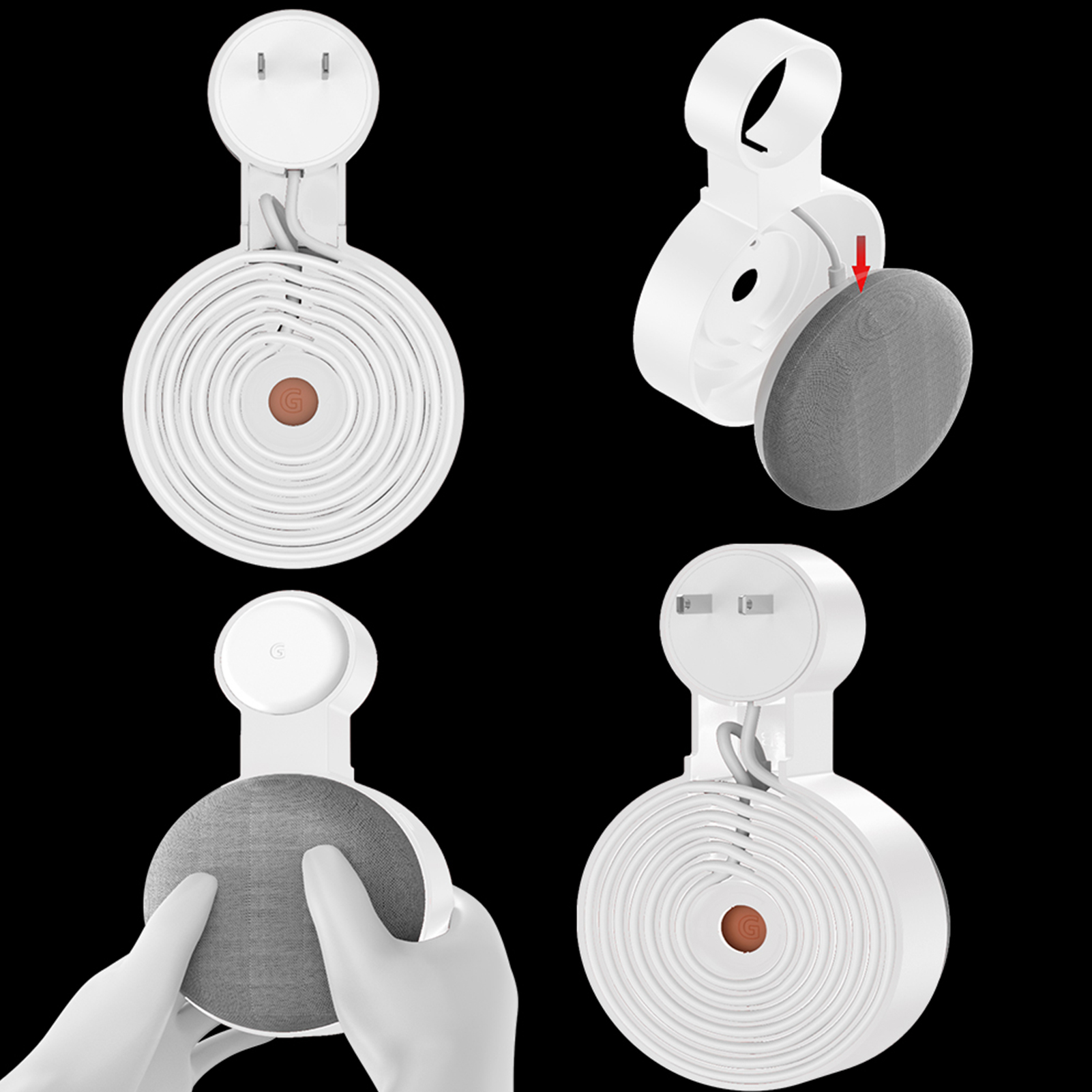 Outlet Wall Mount Holder Brack - Google Speaker Nest Mini recension och pris