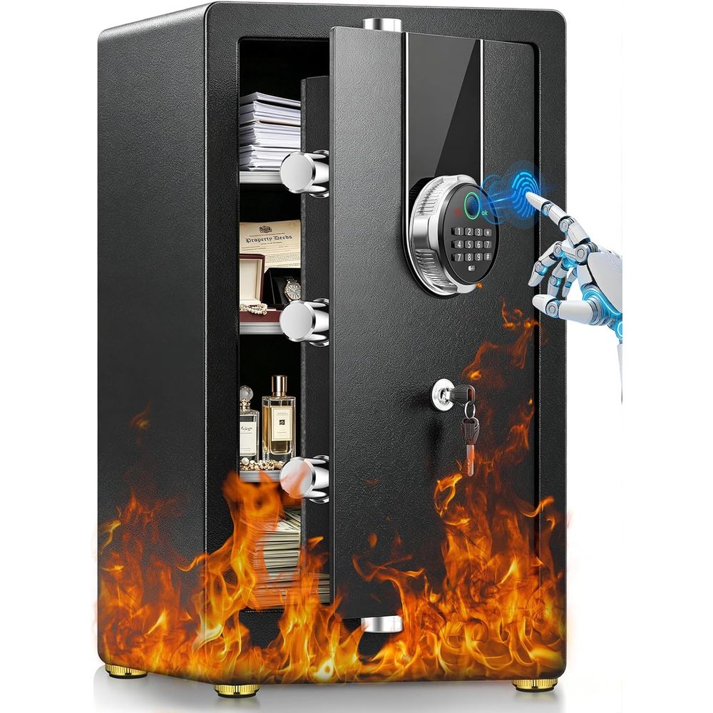 Large Biometric Safe with 35 M - Fire Safe Document recension och pris