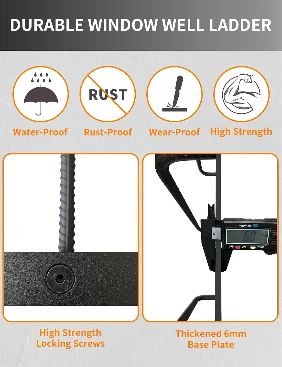 5-Rung Window Well Ladder, Hea - Fire Escape Ladder recension och pris