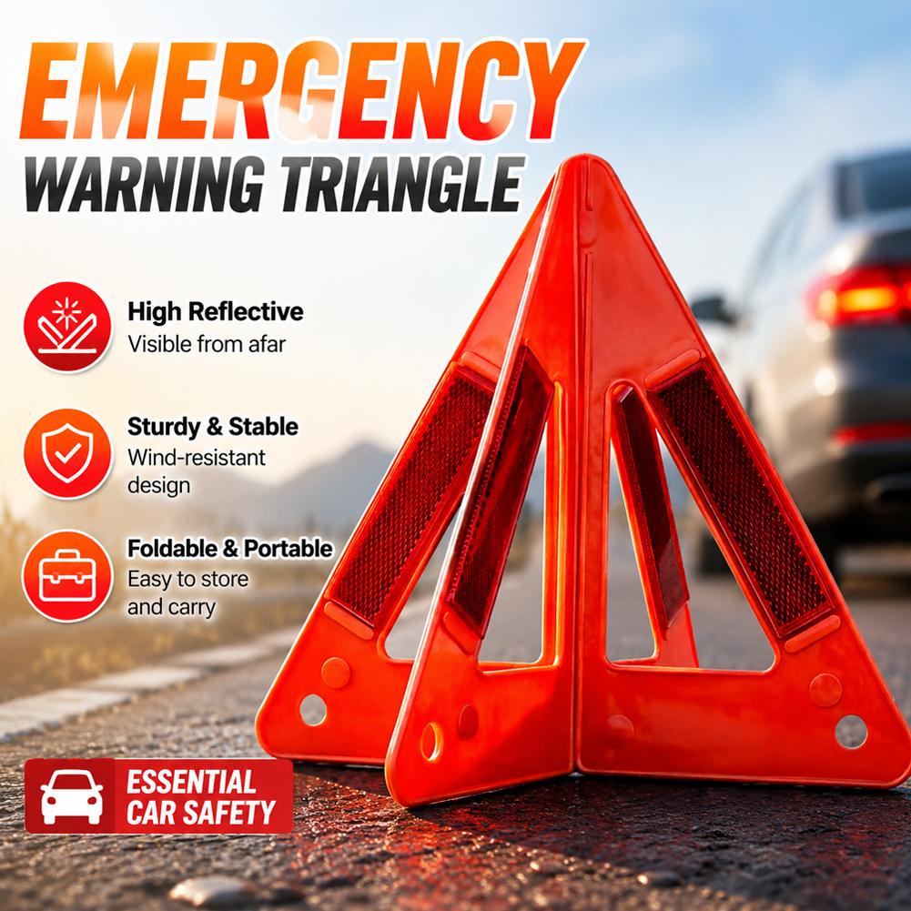 Reflective Triangle Warning Si - Emergency Exit Sign recension och pris