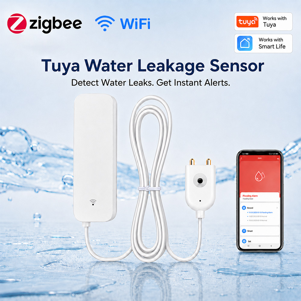 ZigBee WiFi Water Leak Sensor  - Water Alarm Sensor recension och pris