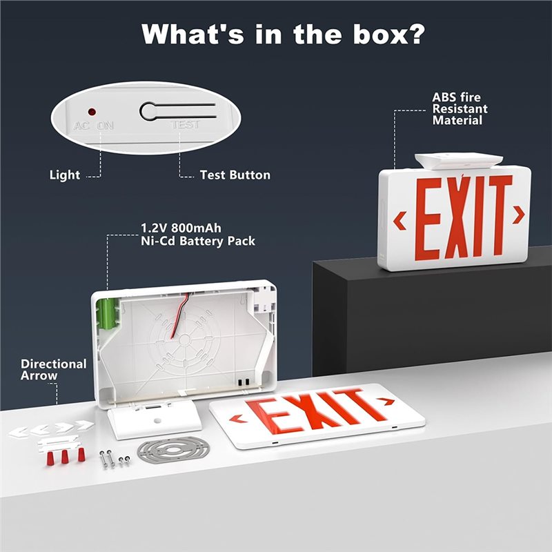 B67C UL Listed,Commercial Emer - Emergency Exit Sign recension och pris