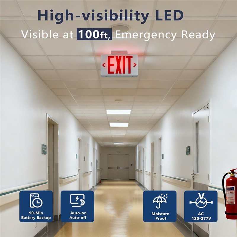 B67C UL Listed,Commercial Emer - Emergency Exit Sign recension och pris