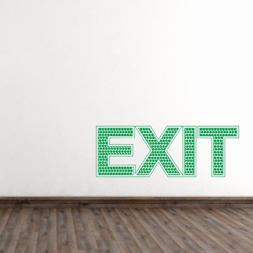 Exit Wall Safety Sticker Nocti - Emergency Exit Sign recension och pris